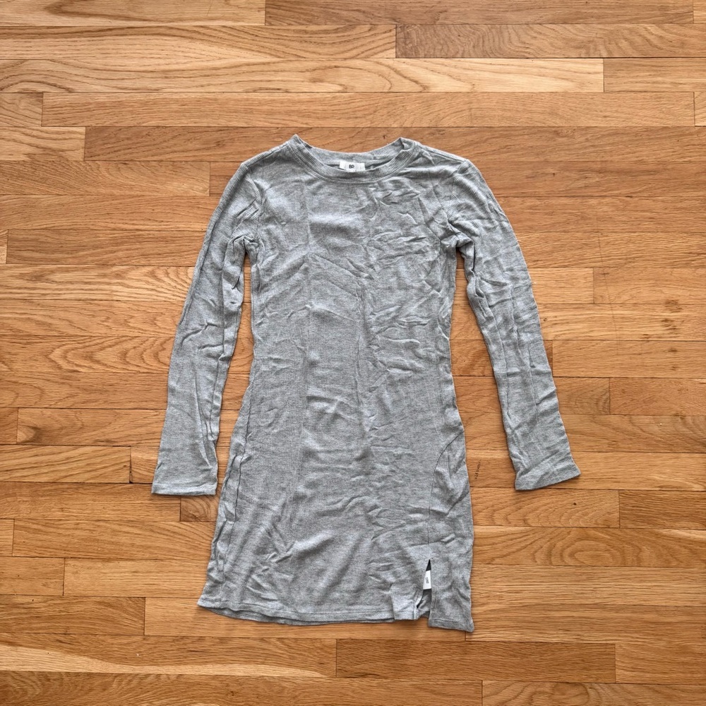BP Heather Gray Ribbed Dress